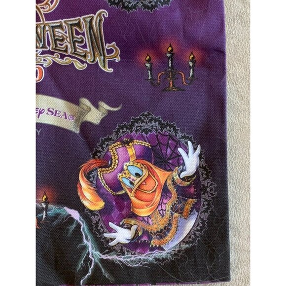 2010 Halloween Tokyo Sea Disney pins drawstring cloth bag reversible RARE - Picture 7 of 10
